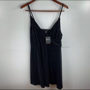Forever 21 + Velvet Fit & Flare Black Wrap Dress